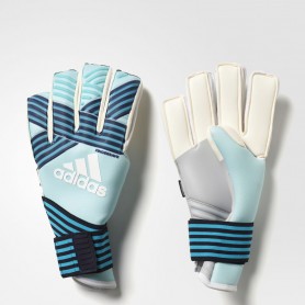 A0417 ถุงมือผู้รักษาประตู ADIDAS ACE TRANS FINGERSAVE PRO GLOVES-Energy Aqua