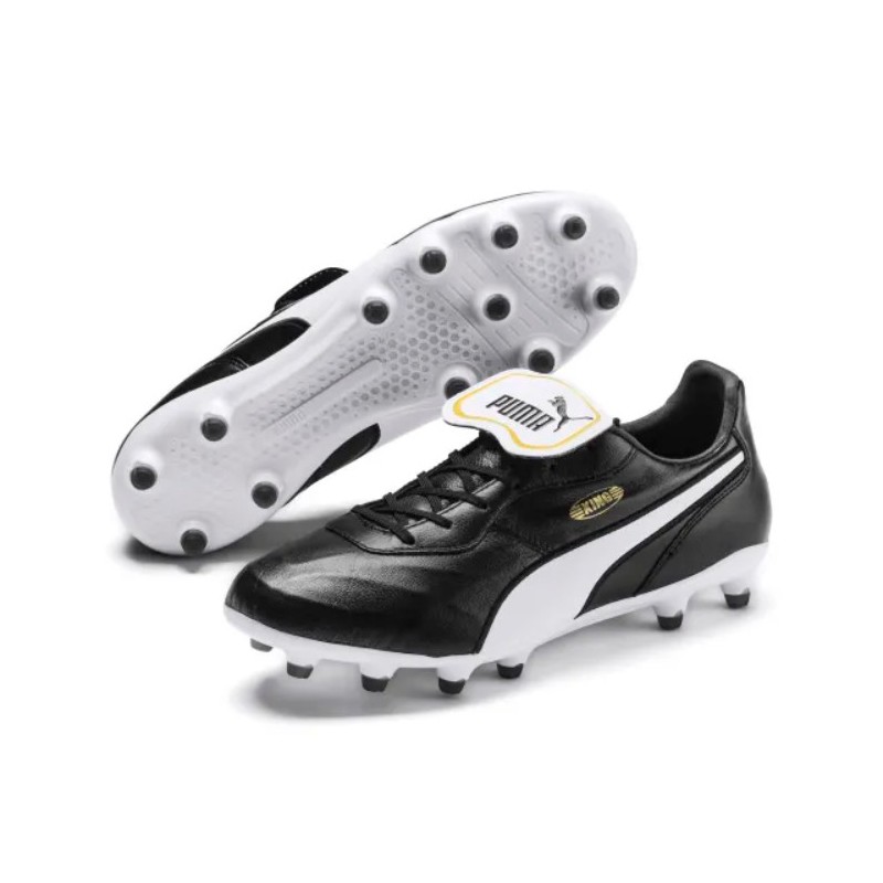 P4443 PUMA King Top FG Soccer CleatsBlack/White