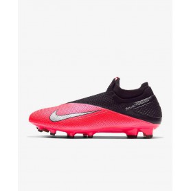 N4864 Football Boot Nike Phantom Vision 2 Elite Dynamic Fit FG-Laser Crimson/Black/Metallic Silver