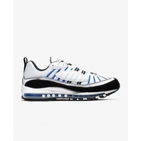 N4283 รองเท้า Nike Air Max 98 Premium-White/University Gold/Black/Teal Nebula