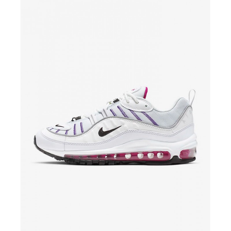 N4286 รองเท้า ผู้หญิง Nike Air Max 98-Football Grey/Summit White/Amethyst Tint/Black