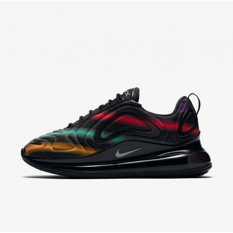 N4287 รองเท้า ผู้หญิง Nike Air Max 720-Black/University Gold/Flash Crimson/Metallic Silver