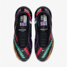 N4287 รองเท้า ผู้หญิง Nike Air Max 720-Black/University Gold/Flash Crimson/Metallic Silver