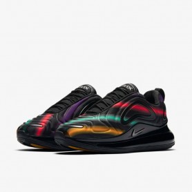 N4287 รองเท้า ผู้หญิง Nike Air Max 720-Black/University Gold/Flash Crimson/Metallic Silver