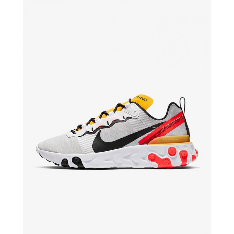 nike react element 55 white black crimson