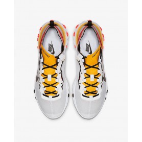 N4362 Men's Shoe Nike React Element 55-White/Bright Crimson/University Gold/Black
