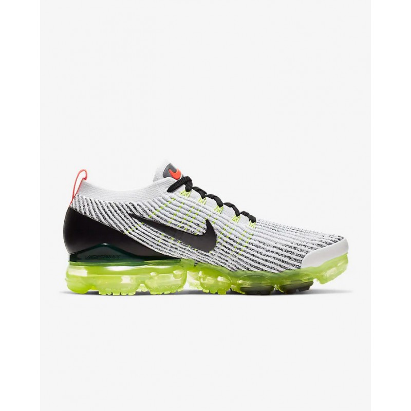 N4364 à¸£à¸­à¸à¹à¸à¹à¸² Nike Air VaporMax Flyknit 3-White/Volt/Bright Crimson/Black