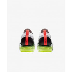 N4364 Men's Running Shoe Nike Air VaporMax Flyknit 3-White/Volt/Bright Crimson/Black