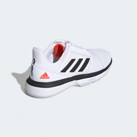 A4607 รองเท้าเทนนิส adidas CourtJam Bounce-Cloud White/Core Black/Light Solid Grey