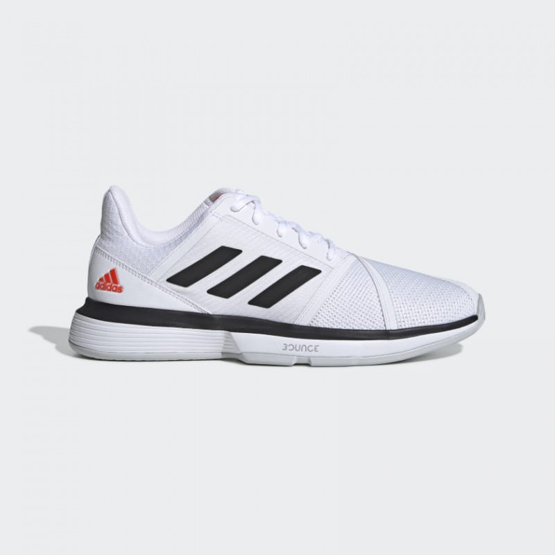 A4607 Men's Tennis adidas CourtJam Bounce-Cloud White/Core Black/Light Solid Grey