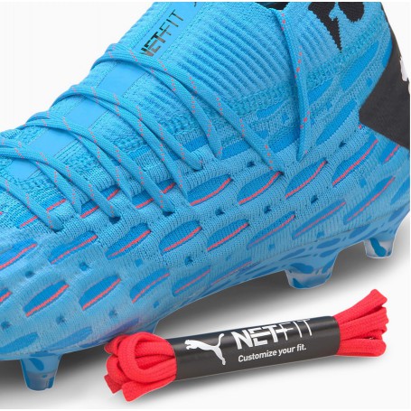 P4802 รองเท้าฟุตบอล รองเท้าสตั๊ด PUMA FUTURE 5.1 NETFIT FG/AG-Blue-Nrgy  Blue/