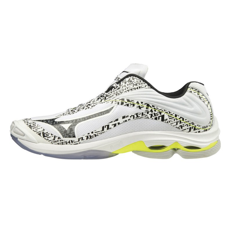 M4887 volleyball shoes Mizuno Wave Lightning Z6-White/Safety Yellow