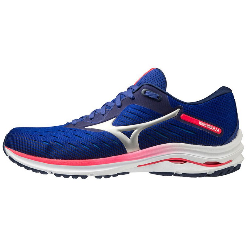 M5238 รองเท้าวิ่ง MIZUNO Wave Rider 24 -RBlueC/ArticIce/DivaPink