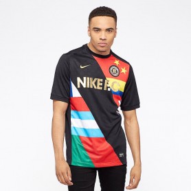 N0728 เสื้อ Nike F.C. -BLACK/METALLIC GOLD