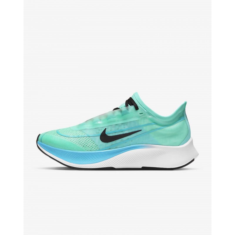 N6087 รองเท้าวิ่งหญิง Nike Zoom Fly 3 -Aurora Green/Chlorine Blue
