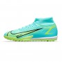 N6177 รองเท้า100 ปุ่ม รองเท้าหญ้าเทียม Nike Mercurial Superfly 8 Academy TF -Dynamic Turquoise/Lime Glow