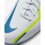 N6706 รองเท้าฟุตบอลเด็ก รองเท้าสตั๊ดเด็ก Nike Jr. Phantom GT2 Academy MG -Football Grey/Light Marine/Volt/Dark Marina Blue